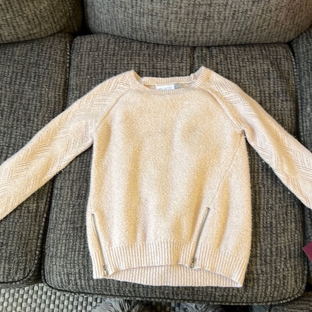 Pink and glittery sweater size 7/8